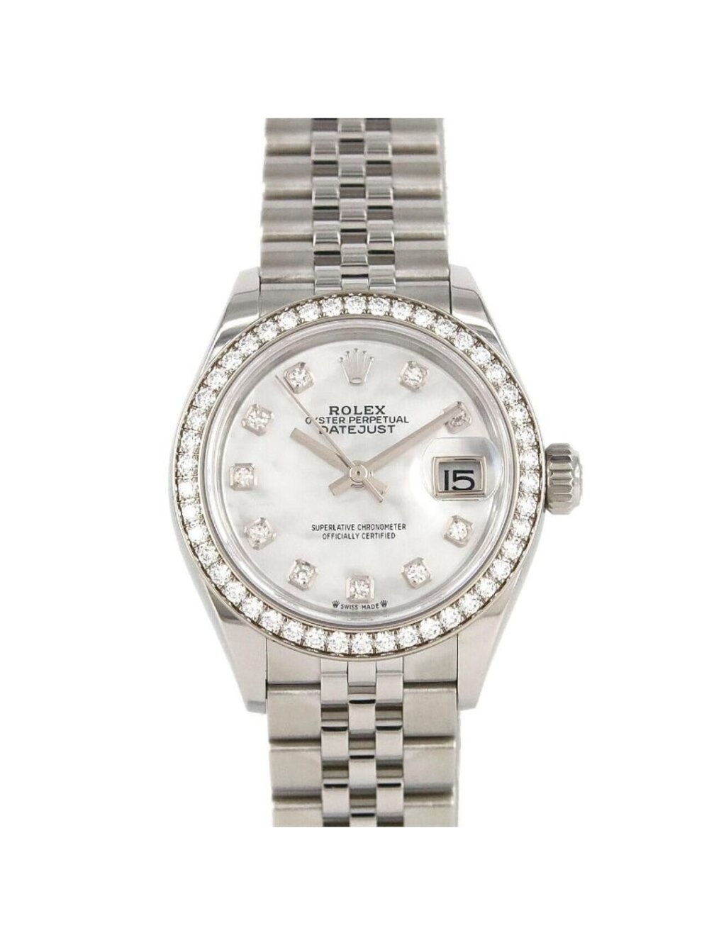 Rolex Datejust Stainless Steel White Gold Automatic